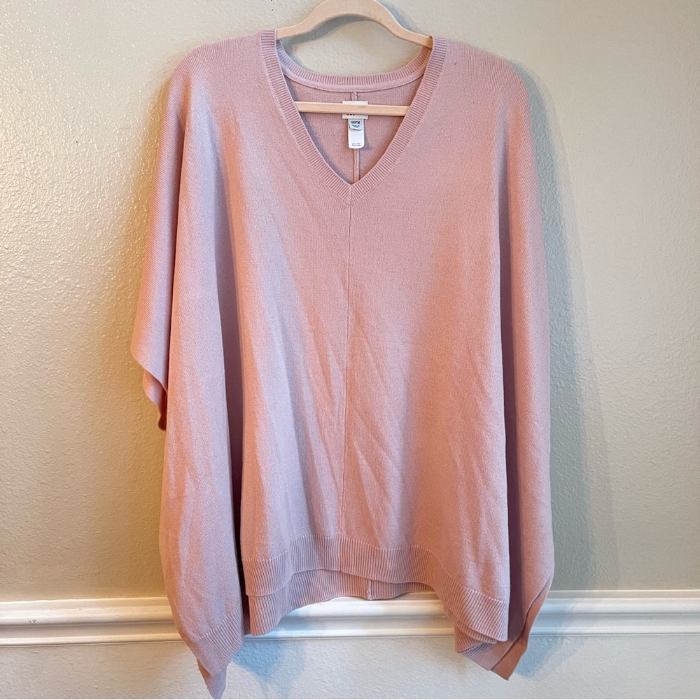 a.new.day dusty pink light weight pull over kimono sweater  size OSFM